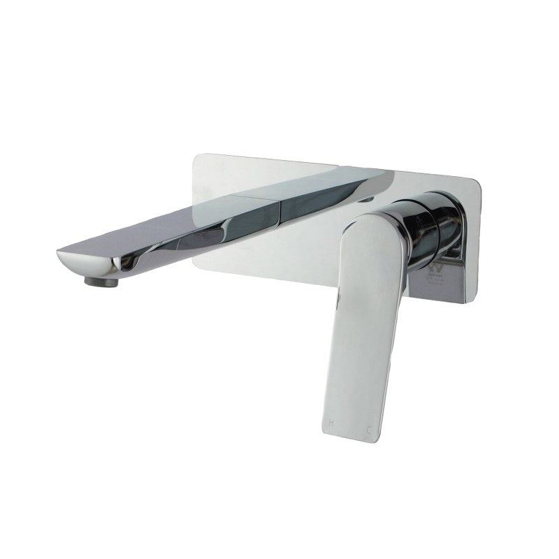 RUSHY Series Square Chrome Wall Mixer with Spout(color up)(extension part)
