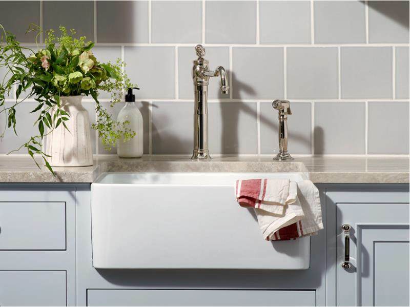 Gross White Chelsea Fireclay Farmhouse Sink 600*451*253mm