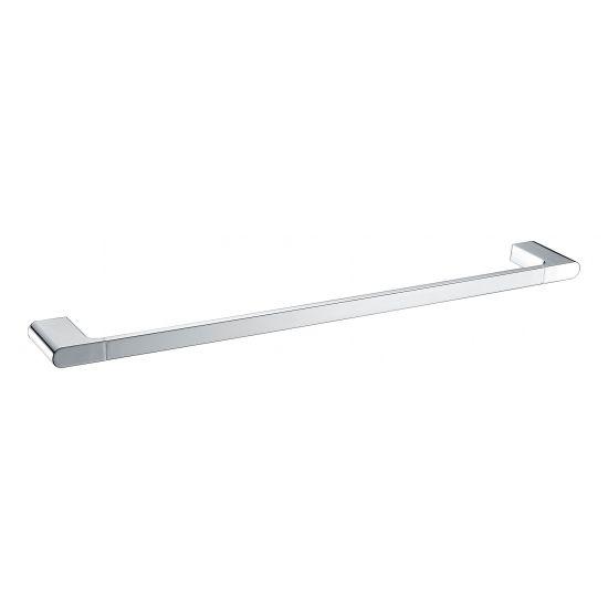 AU Chrome Single Towel Rail 800mm - Living and Bathroom