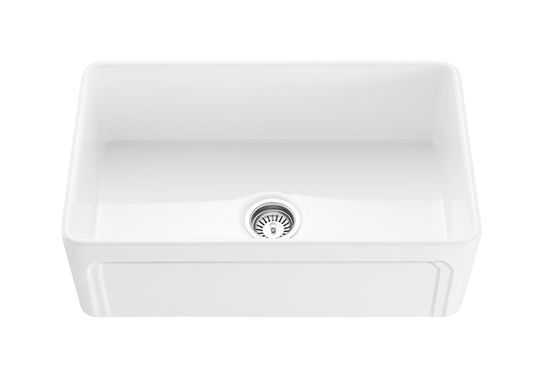Gross White Kensington Fireclay Farmhouse Sink 758*453*254mm