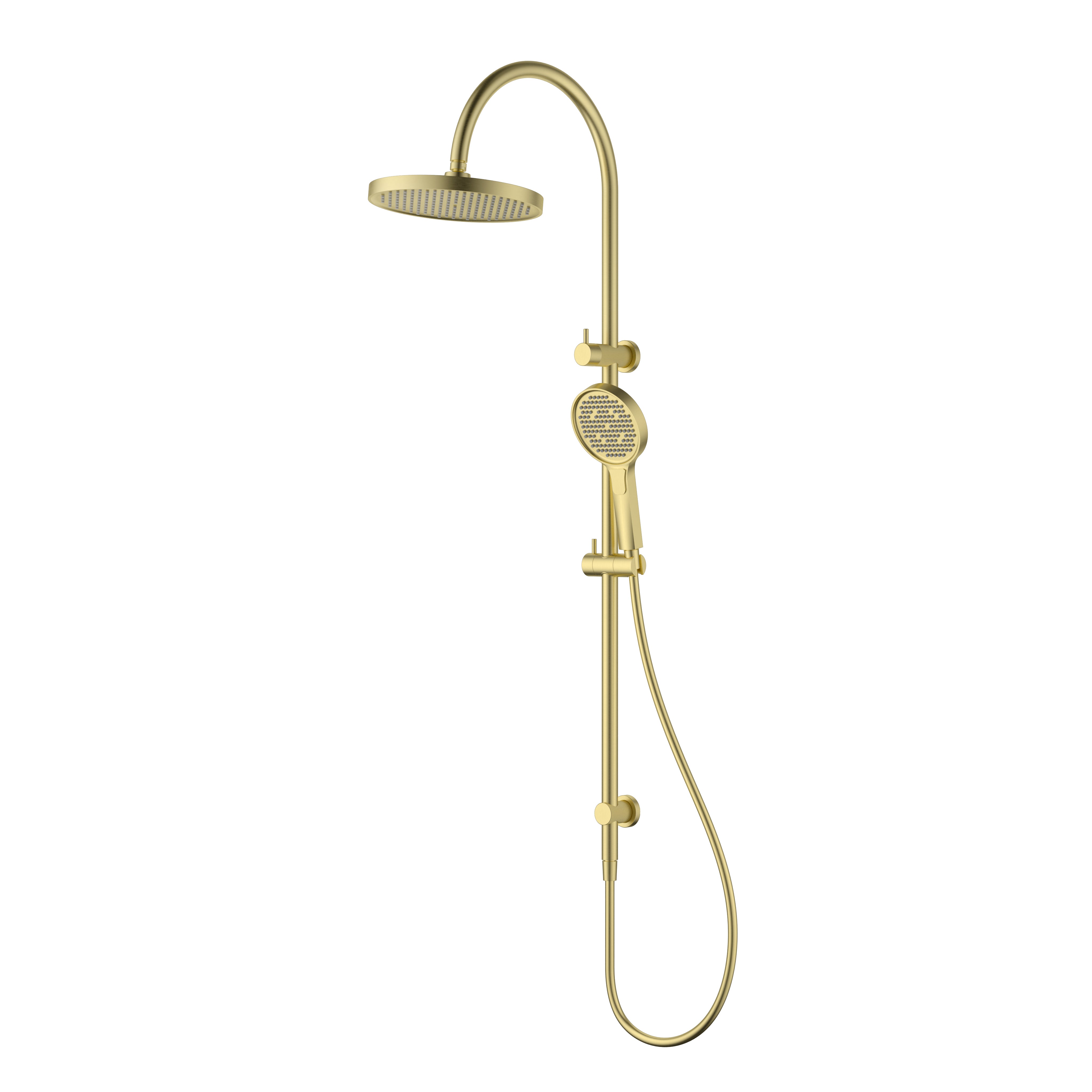 Linie Round Multi-Function Shower Set 250 mm Brushed Gold