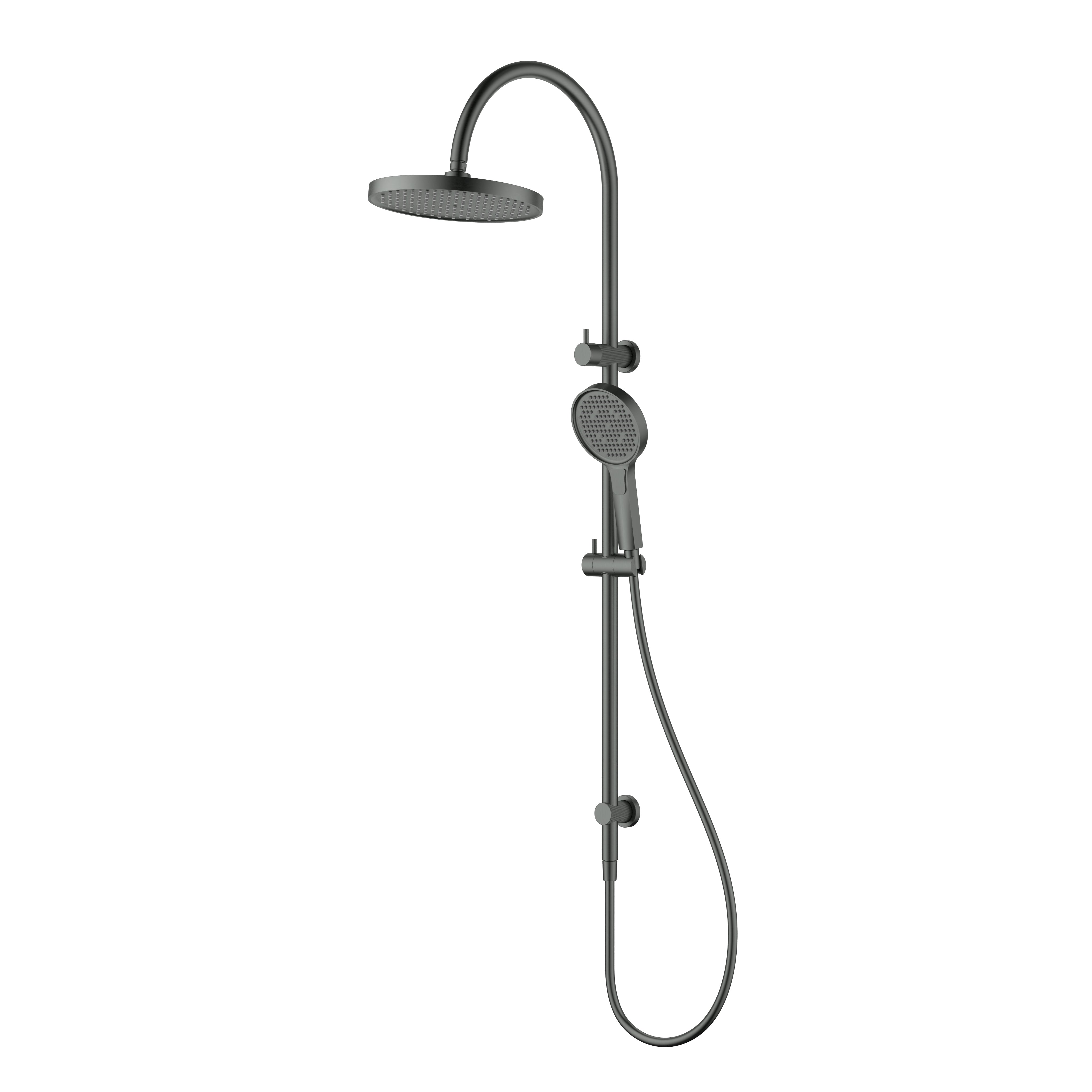 Linie Round Multi-Function Shower Set 250 mm Gun Metal