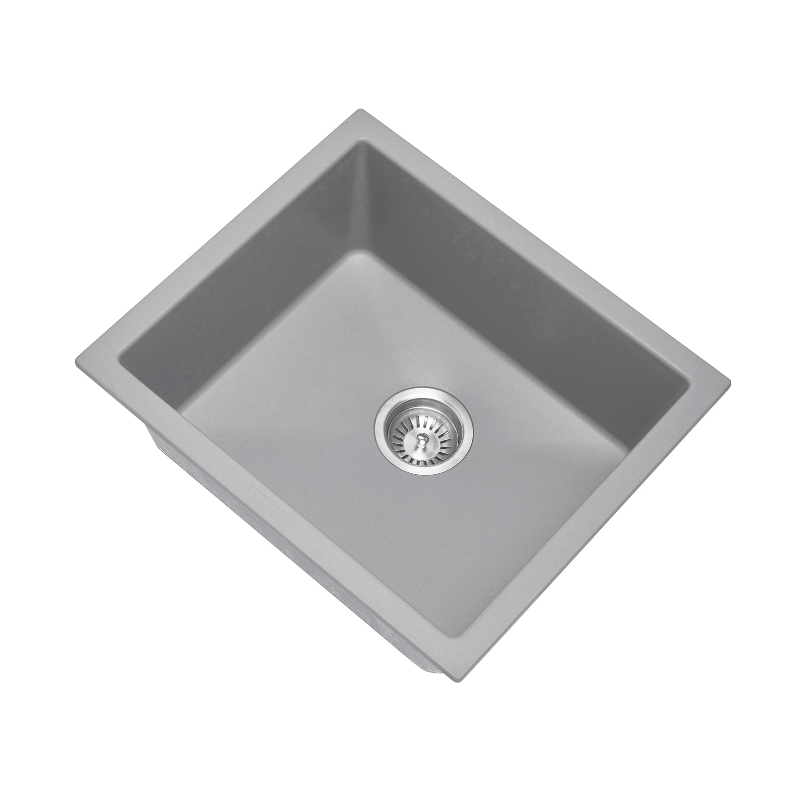 Concrete Grey Carysil Salsa Granite Single Bowl Stone Kitchen Sink 533*457mm