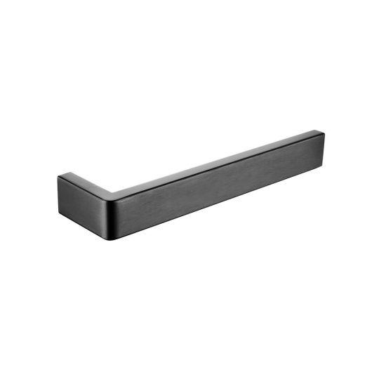 IVANO Series Gun Metal Grey Square Towel Ring - Living and Bathroom