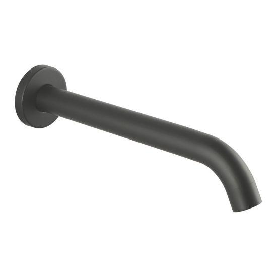 LUCID PIN Series Round Gun Metal Grey Bathtub/Basin Wall Spout - Living and Bathroom