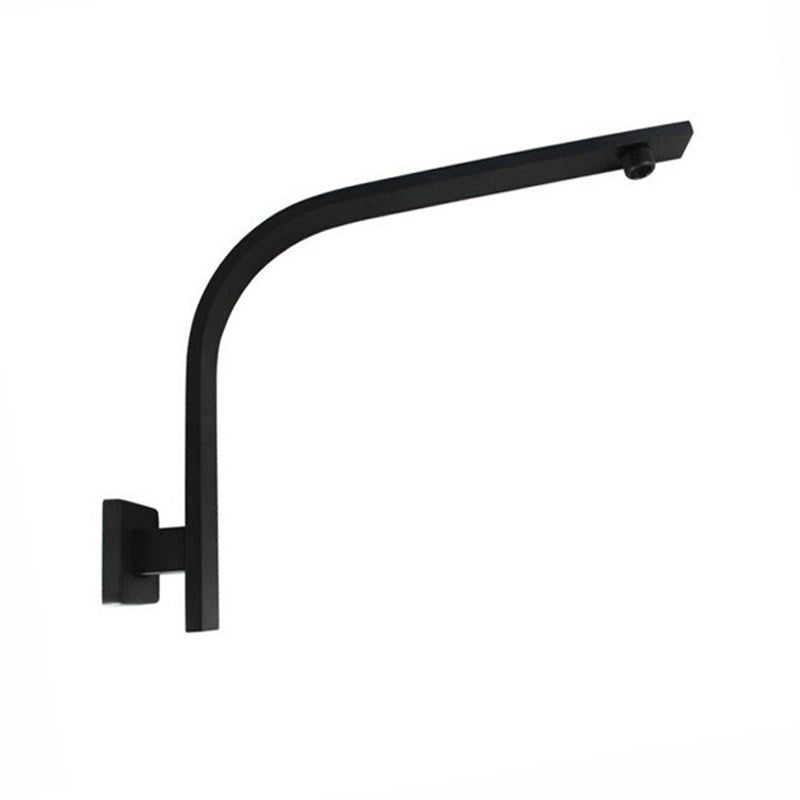 Square Black Gooseneck Wall Mounted Shower Arm