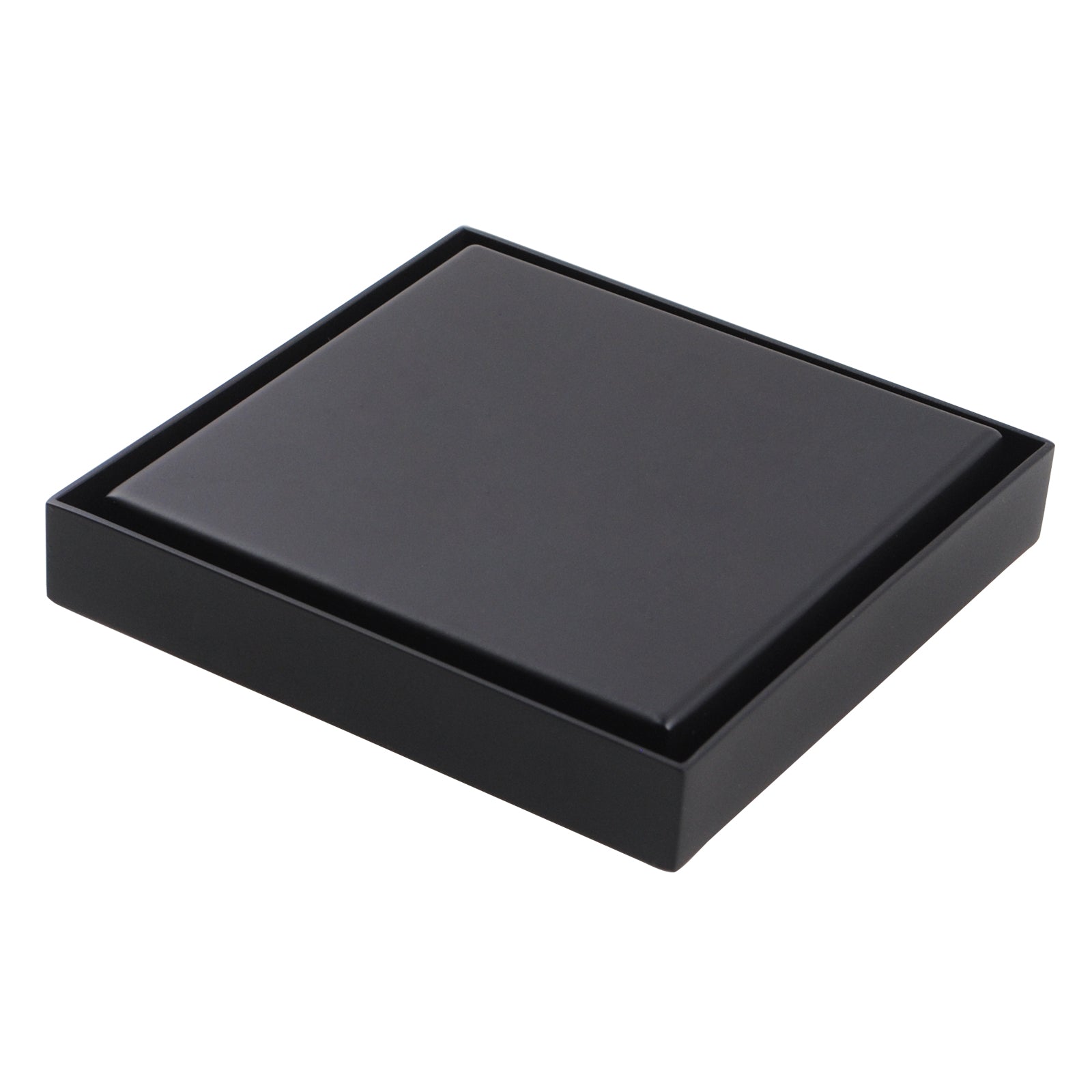 120*120mm Black Stainless Steel Tile Insert Floor Drain(80mm Outlet)