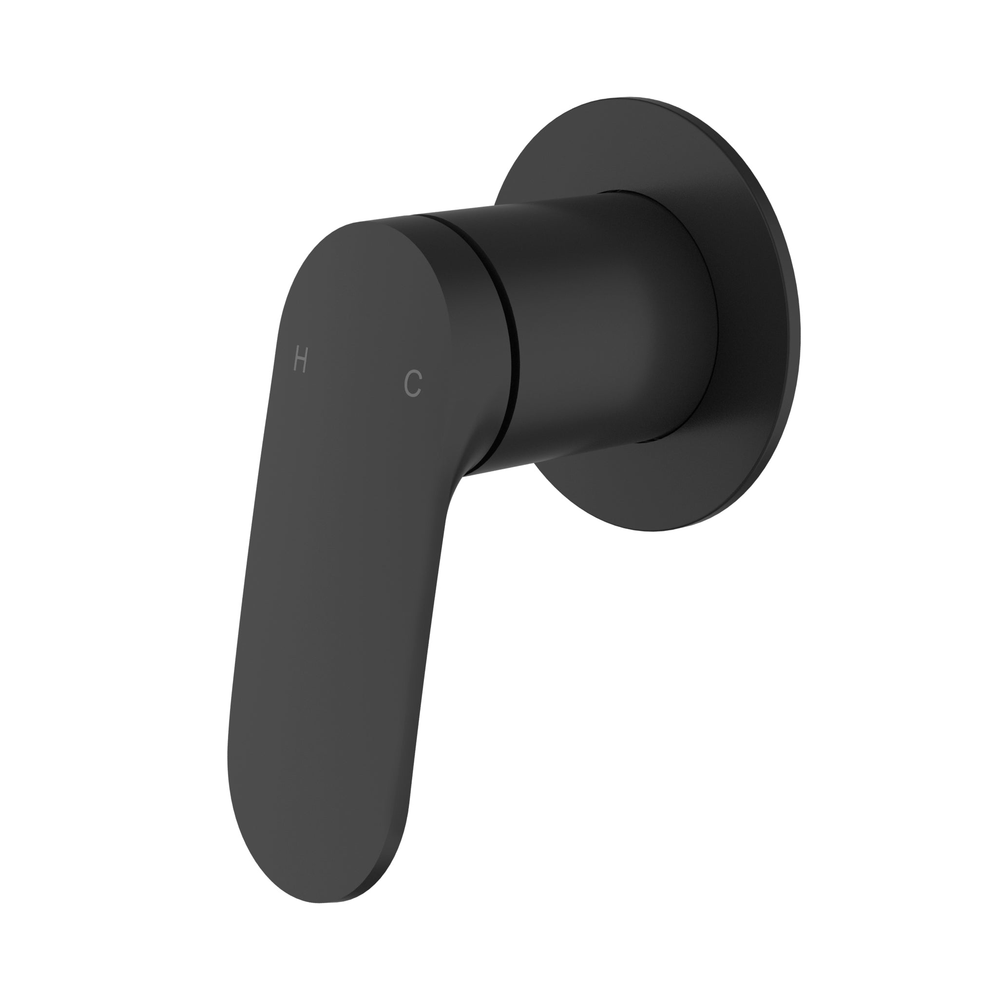 Ikon Sulu II Wall Mixer Trim Kits Matt Black
