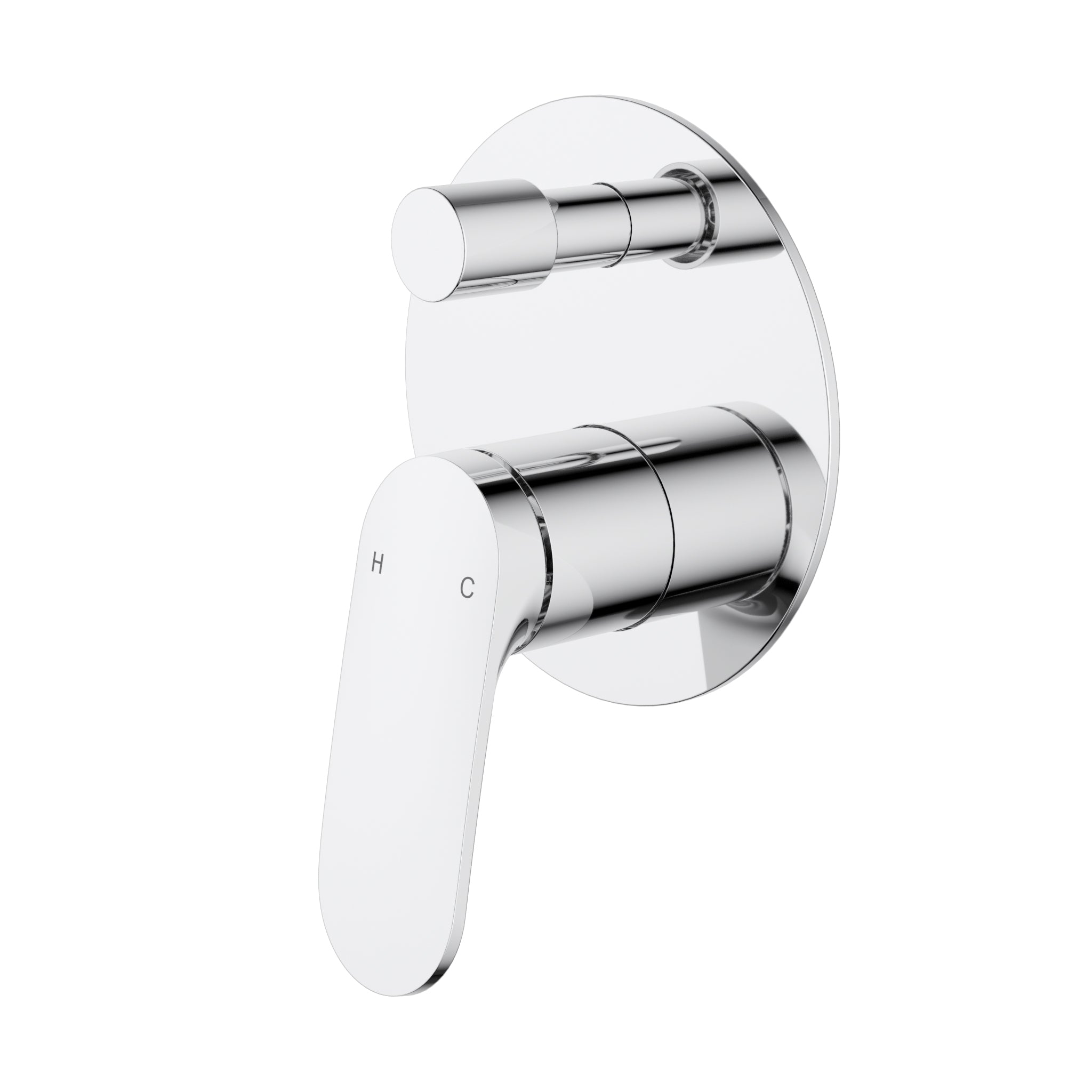 Ikon Sulu II Wall Mixer Divertor One plate Trim Kits Chrome