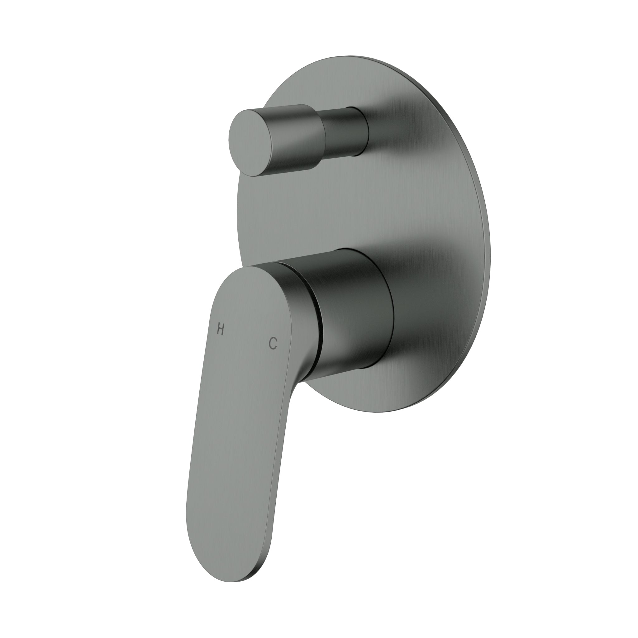 Ikon Sulu II Wall Mixer Divertor One plate Trim Kits Gun Metal