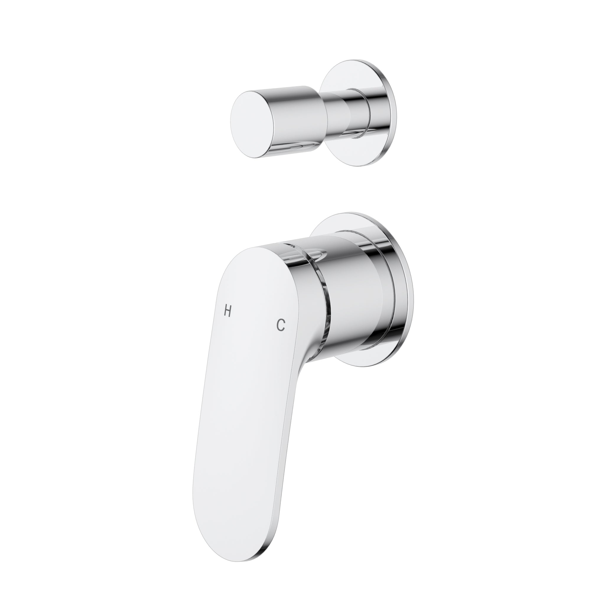 Ikon Sulu II Wall Mixer Divertor Seperate Plate Trim Kits Chrome