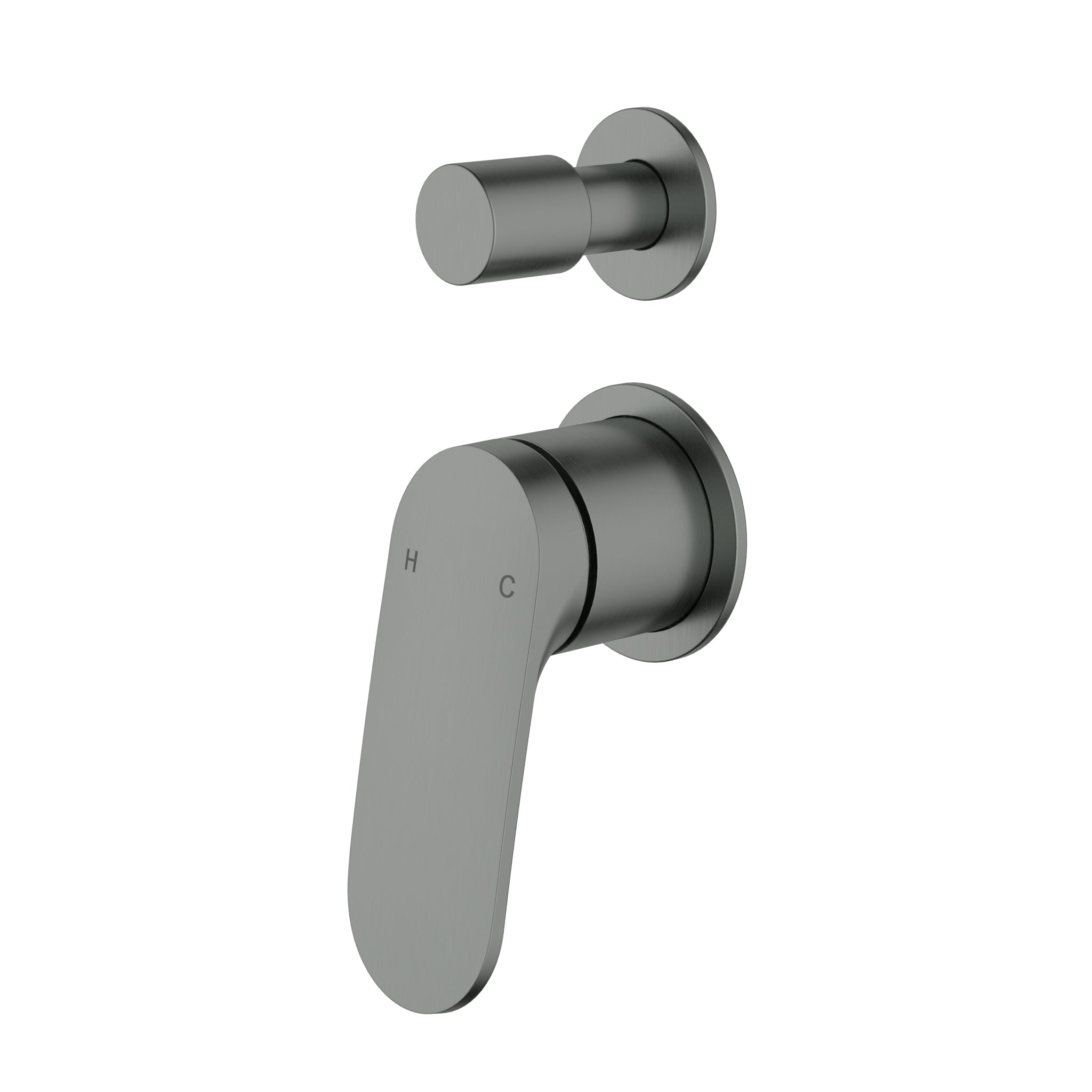 Ikon Sulu II Wall Mixer Divertor Seperate Plate Trim Kits Gun Metal