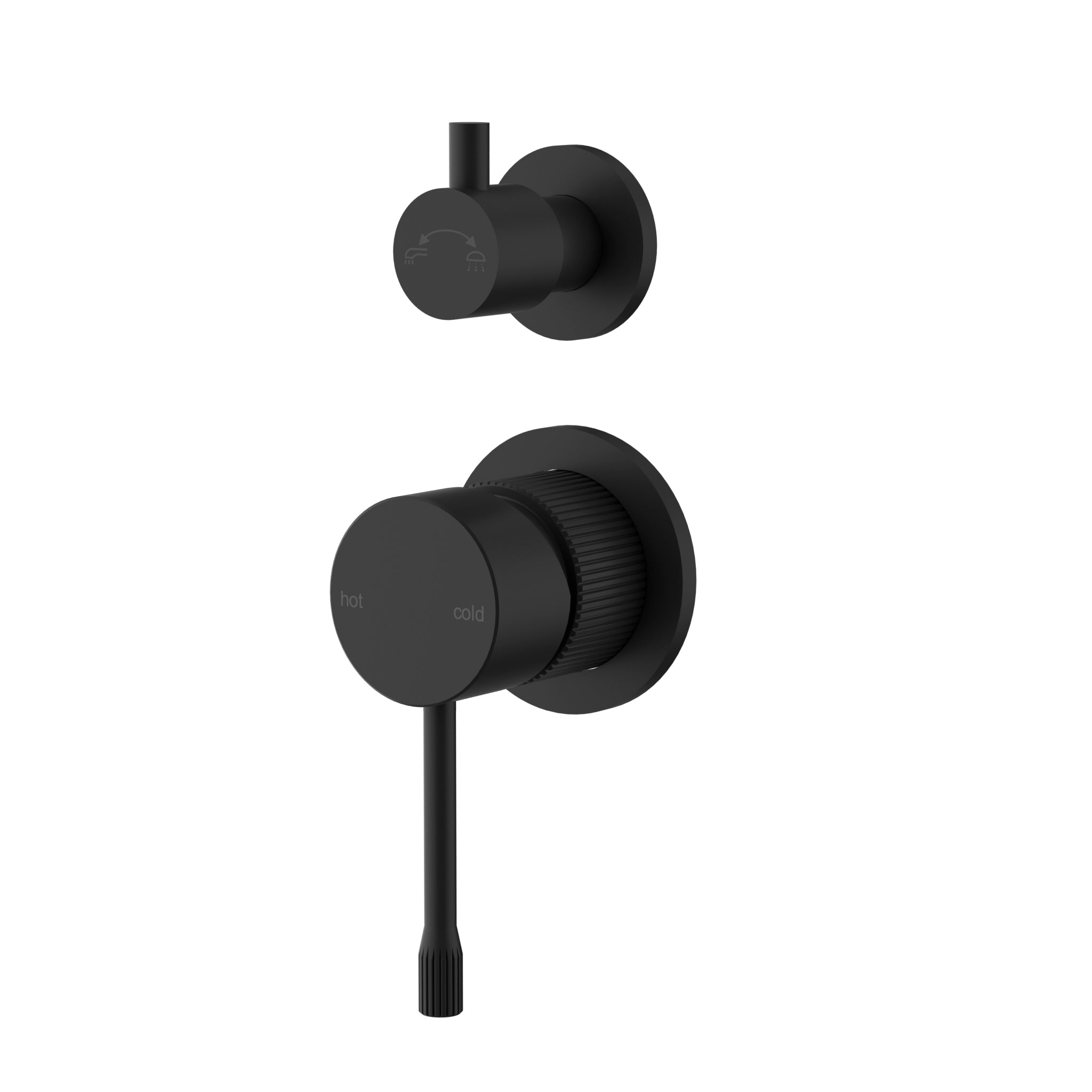 Ikon Linie Wall DiverterMixer Trim Kits Matt Black