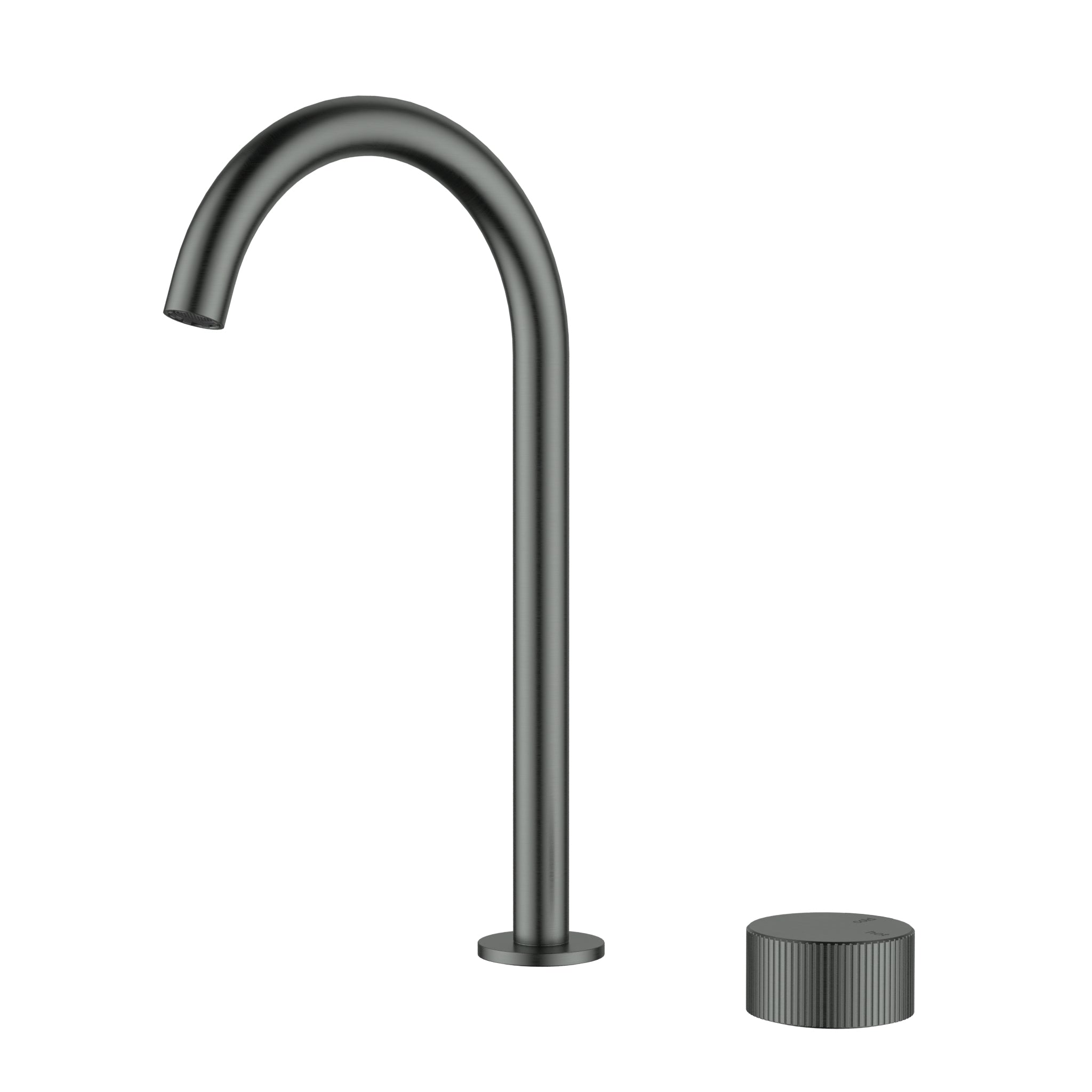 Ikon Hali Fluted Hob Progressive Kitchen And Laundry Sink Mixer Gun Metal