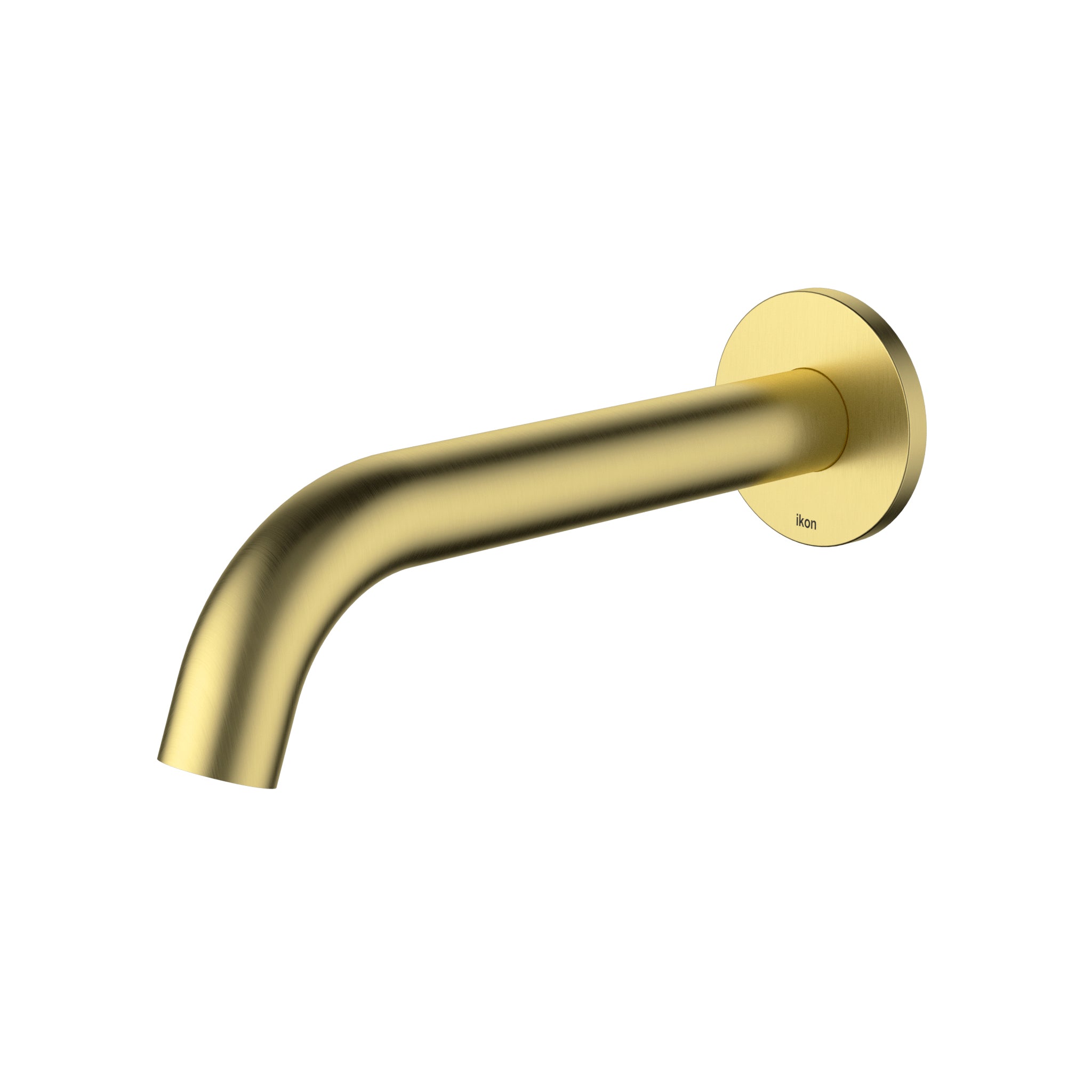Ikon Hali Fluted Wall/Bath Spout Brushed Gold