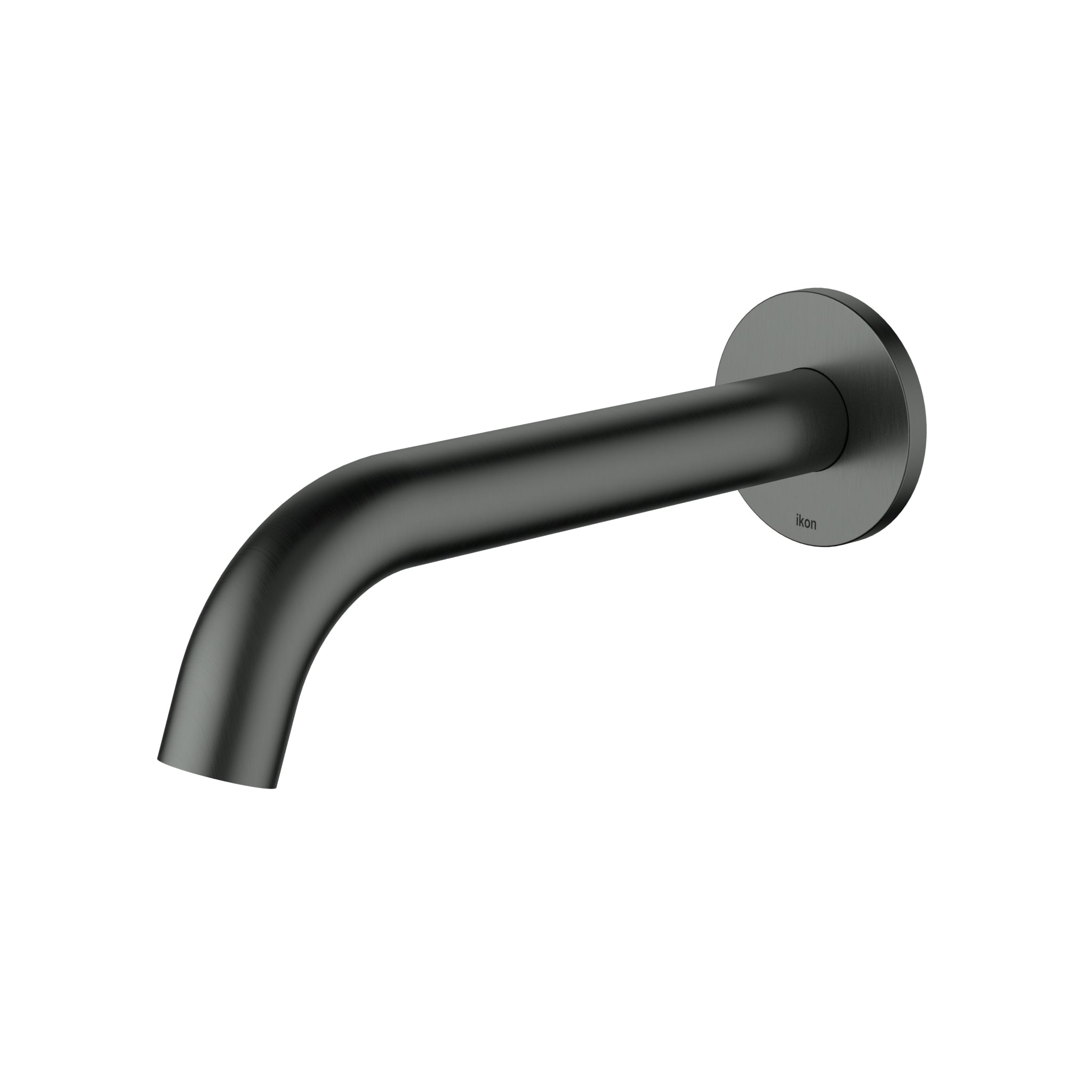Ikon Hali Fluted Wall/Bath Spout Gun Metal