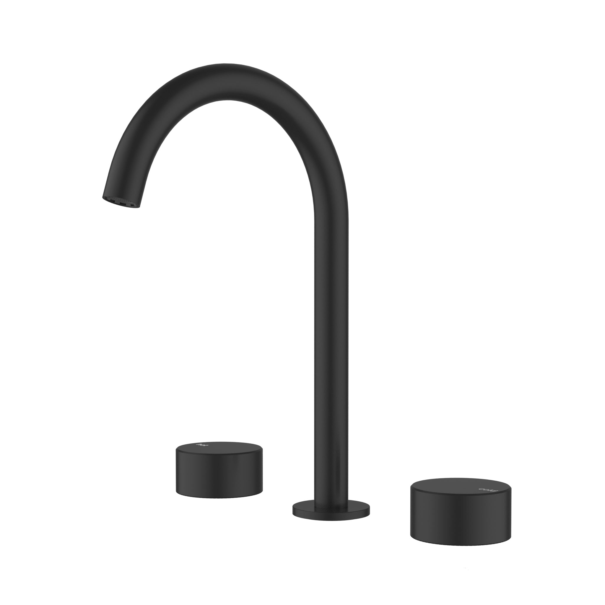 Ikon Hali 1/4 Turn C/D Basin Set Matt Black
