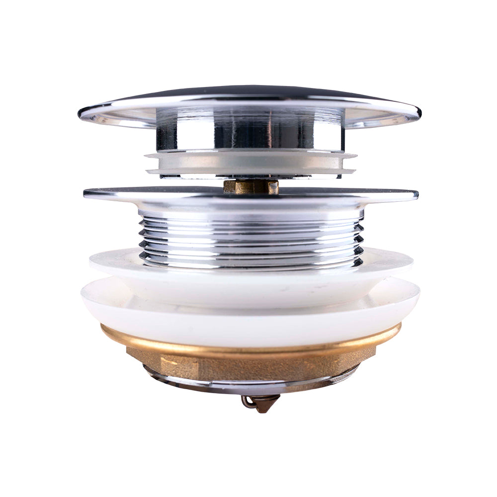 40mm Mushroom Chrome Brass Bathtub Pop Up Waste without Overflow