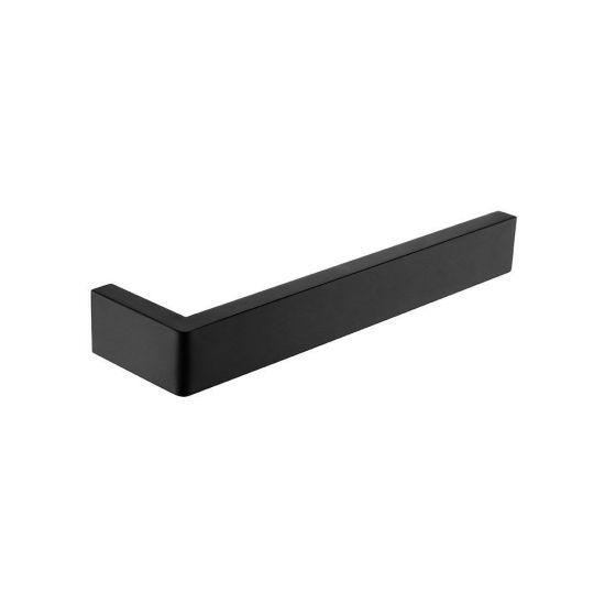 IVANO Series Black Square Towel Ring - Living and Bathroom