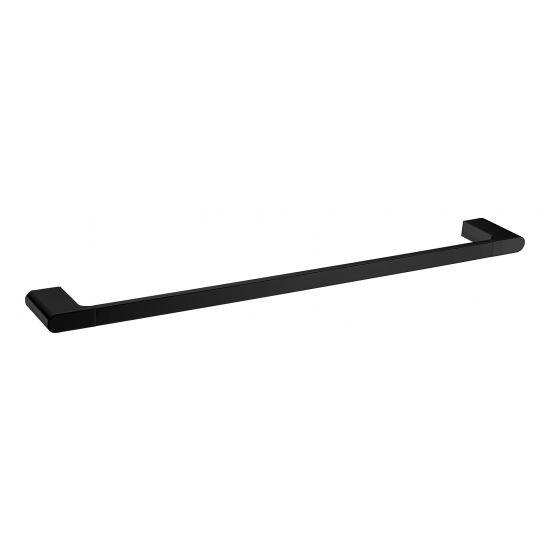 AU Black Single Towel Rail 800mm - Living and Bathroom