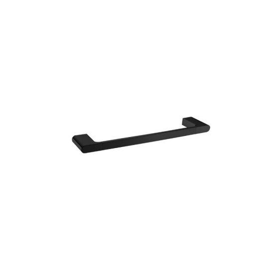 AU Series Matt Black Towel Ring 300mm - Living and Bathroom