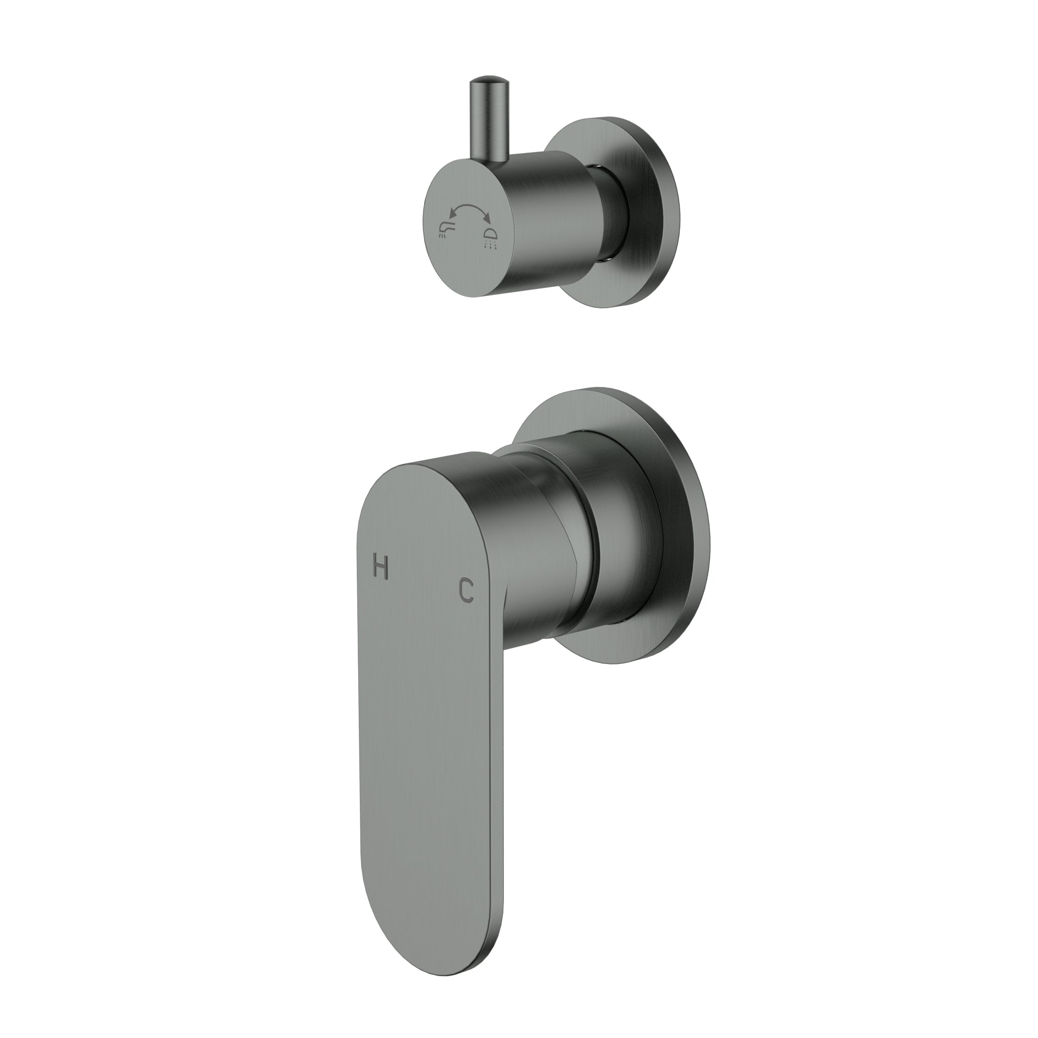 Sora SS Wall Mixer Divertor Trim Kits Gun Metal