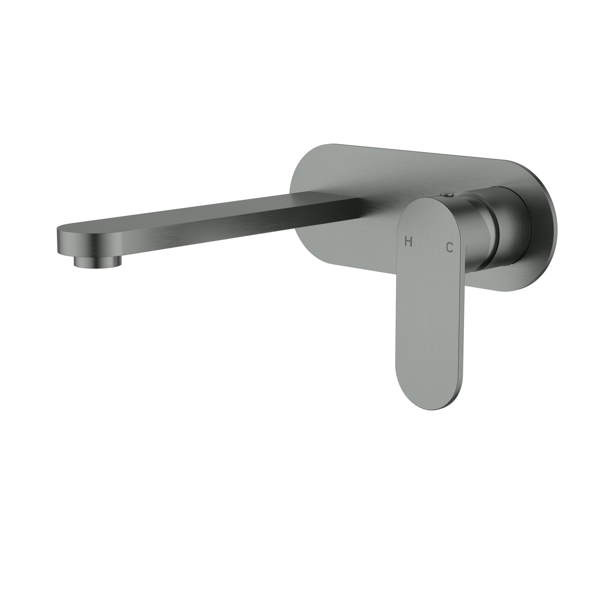 Sora SS Wall Basin Mixer Spout One Plate Trim Kits Gun Metal