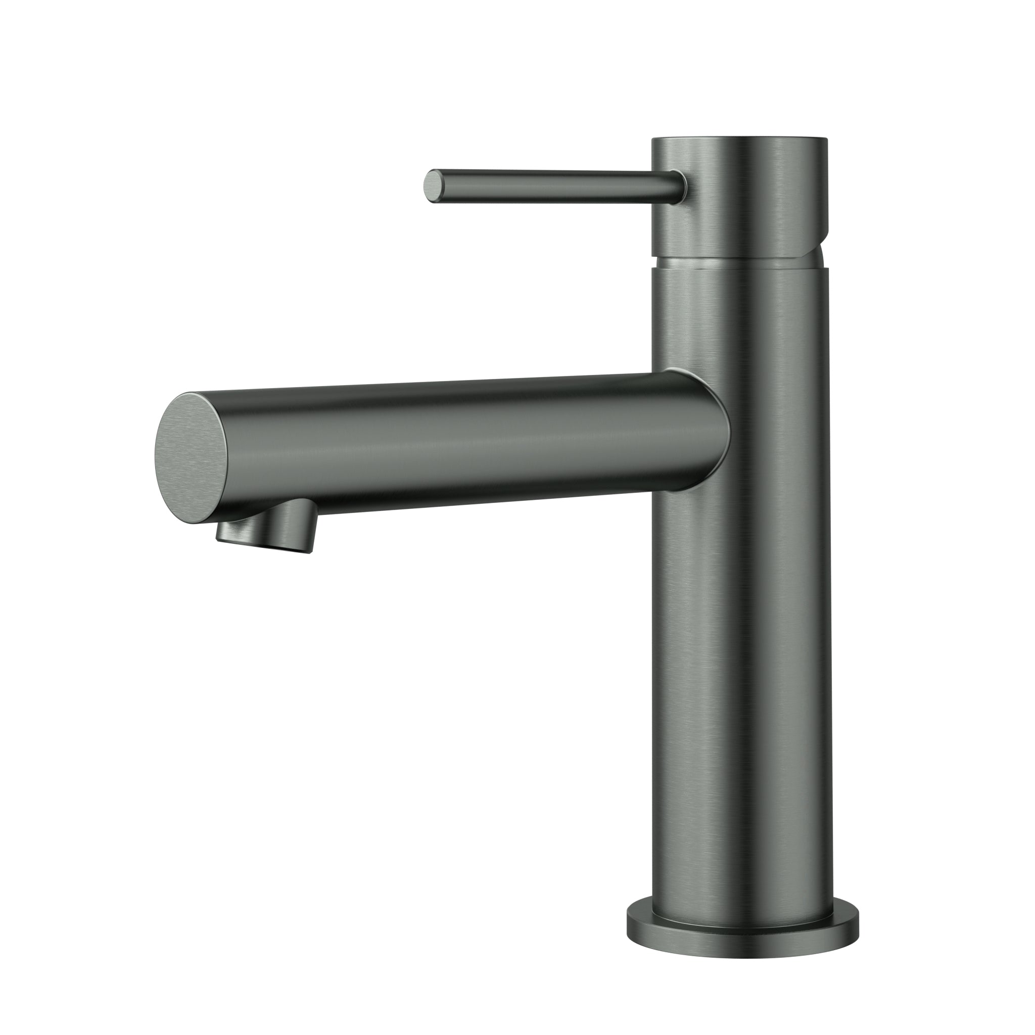 Otus Slimline SS Straight Spout Basin Mixer Gun Metal
