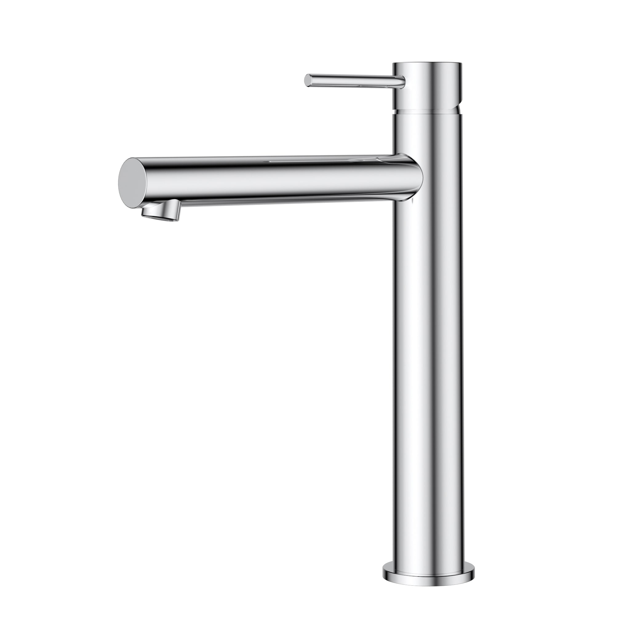 Otus Slimline SS High Rise Straight Spout Basin Mixer Chrome