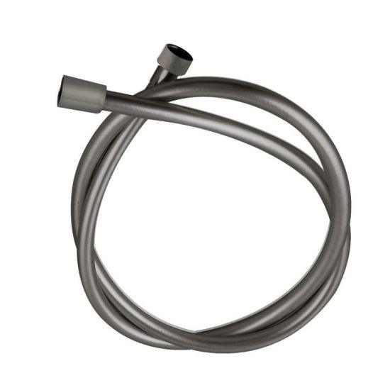 Gun Metal Grey PVC Shower Hose 1500mm - Living and Bathroom