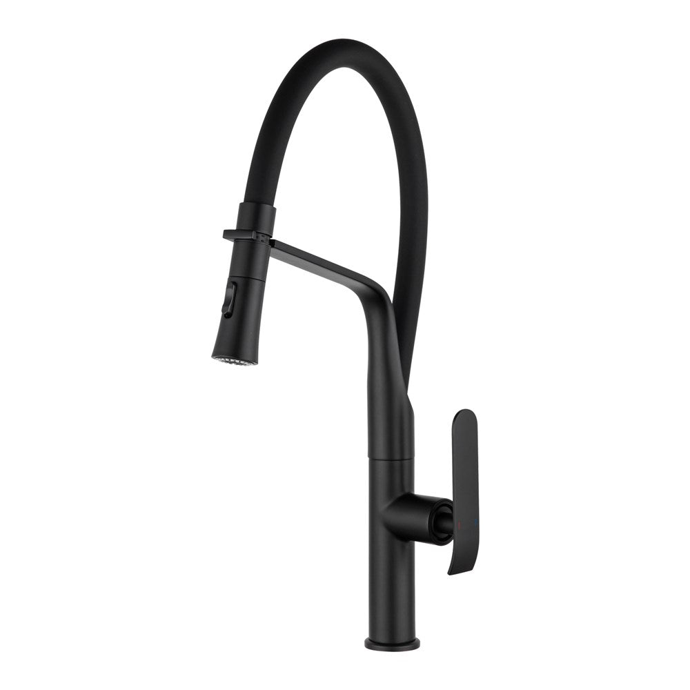 Black 2 Watter Patterns Pull-out Kitchen Mixer