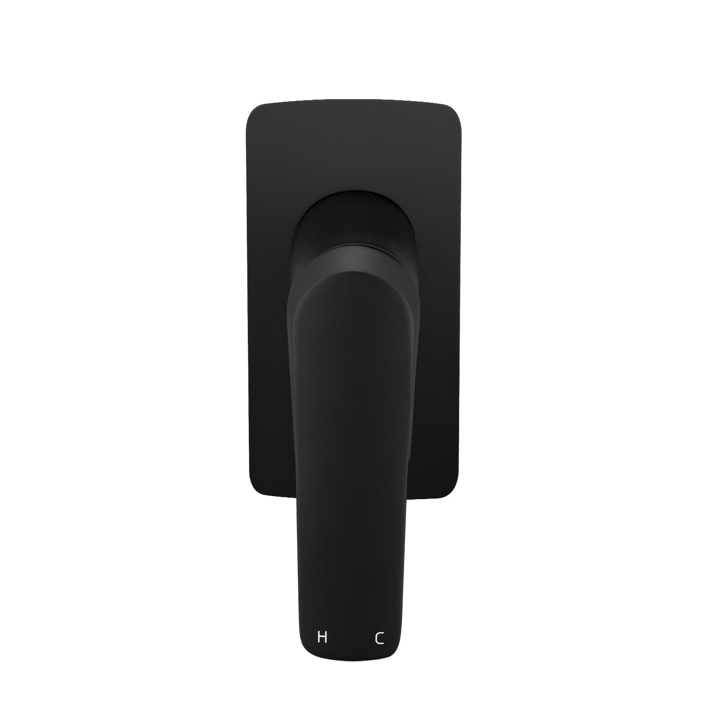AU Series Square Black Wall Mixer