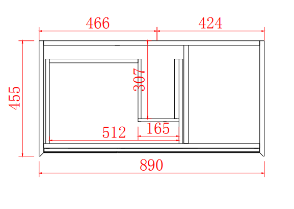 Petra PVC Wall Hung Bathroom Vanity White