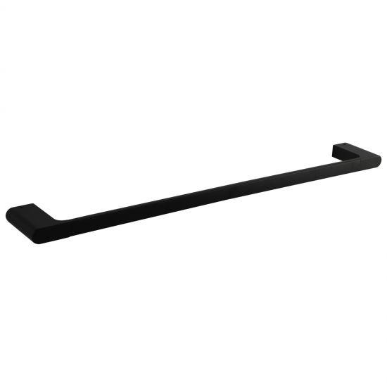 AU Black Double Towel Rail 600mm - Living and Bathroom
