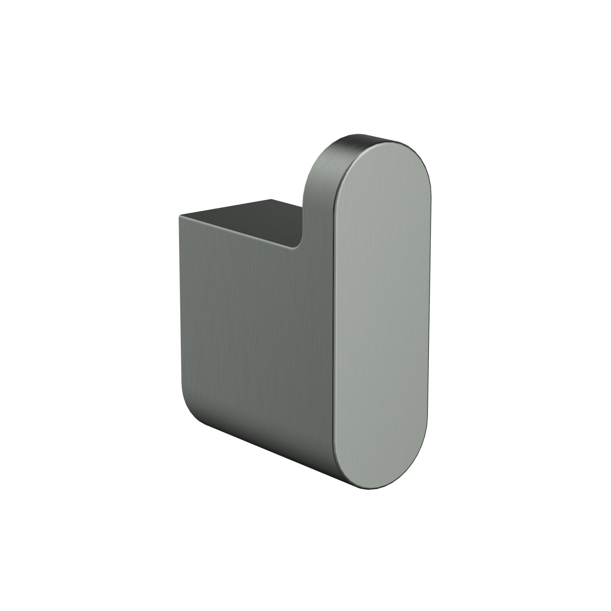 Cora Round Cornered Rectangle Robe Hook - Gun Metal